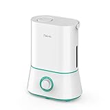 【NO OYE NI SIENTE EL RUIDO DEL HUMIDIFICADOR】iTeknic humidificador ultrasónico hecho de avanzar tecnología de niebla fría ultrasónica silenciosa, que produce menos de 35 dB del ruido, perfecto para su bebé y para dormir por la noche. Es tan tranquilo que casi no puede oírlo.