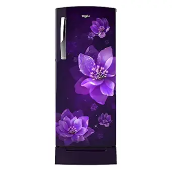 Whirlpool 200 L Direct Cool Single Door 4 Star (2020) Refrigerator with Base Drawer (Purple Flume, 215 IMPRO ROY 4S INV Purple Flume)