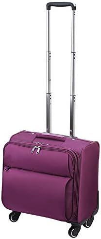 Suitcase Trolley Case,Universal Wheel, Lockbox, Men And Women Boarding Chassis Purple (Size: 41X24X43cm)
