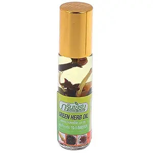 HANI PO Green herb Balsam Balm Thai Green Herb Oil Herbs Thailand Pain Relief Oil 8ml Roll on Pack of 1