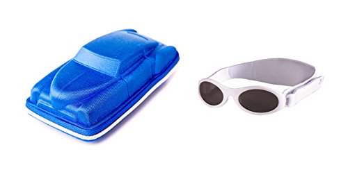 Gift pack Sunglasses case Blue Cuban Car and Babybanz White Sunglasses 0-2 years