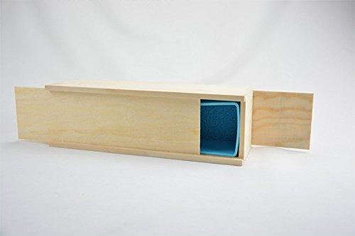 e2o Tech Rose Muster Silikon Kastenform Seifenherstellung Formen und Holz Box mit Doppel-Abdeckung für Homemade Seife Laib Crafts - 3