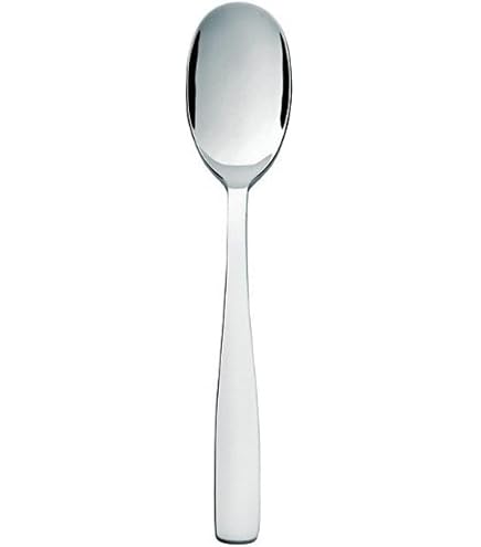 Alessi AJM22/7 KnifeForkSpoon Cuiller à Thé En Acier Inoxydable 18/10 Brillant - Set De 6 Pièces