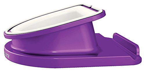 Leitz, Drehbarer Tischständer für iPad/Tablet, Hoch- oder Querformat, Complete, 62741062, metallic violett