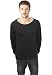 Produktbild URBAN CLASSICS - Long Open Edge Terry Crewneck (black), Gr. S