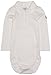 Polarn O. Pyret Unisex Baby Classic PO.P Collar Long Sleeve Bodysuit, Soft White, 18-24 Months