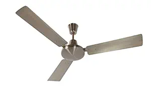 Polycab Vital Platinum Premium 1200 mm High Speed 400 RPM Anti Dust and Anti Rust Ceiling Fan with 2 years warranty (Brushed Steel)