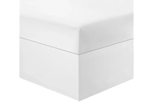 EUPEFIST Gonna Da Letto Mantovana Matrimoniali/Una Piazza E Mezzo/Singolo Gonna Letto Giroletto 153*203CM Bedskirts Gonna Per Letto Tinta Unita Bed Skirt Vestiletto ( Color : A , Size : 137*190+38cm )