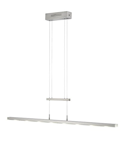 Preisvergleich Produktbild Knapstein Pendelleuchte, mattnickel, Glas klar / rand satiniert GKS-51.451.05