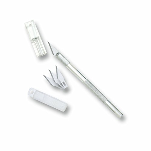 Preisvergleich Produktbild Bastelmesser mit Ersatzklingen, Skalpell Messer Hobbymesser