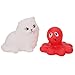 1Set HENGSONG Kids Baby Rubber Float Sqeeze Sound Animals Toys Bath Play Toys