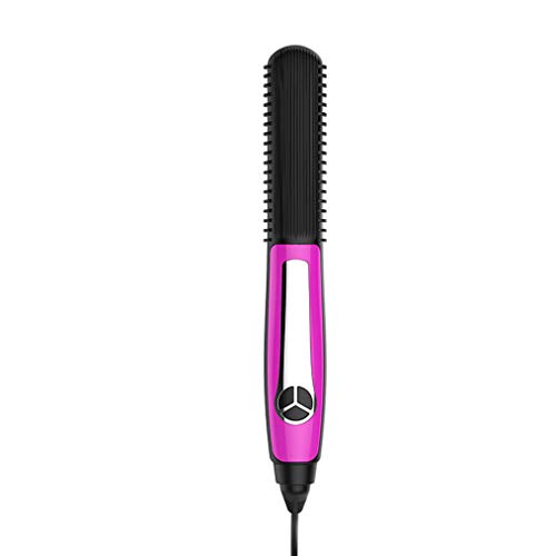 New Straight Hair Comb  Mini Portable Straight Hair Straightener  Multi-function Negative Ion LCD Electric Splint  Constant Temperature Control 100-240V 