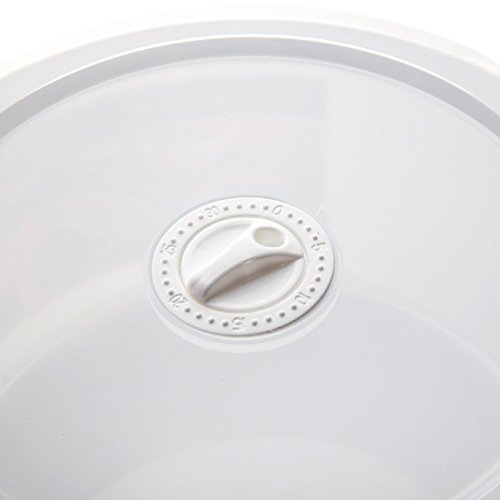Mikrowellen-Topf im 6-tlg Set – Deckel mit Belüftung und Drehrad für Minutenzahl. Das clevere Mikrowellen-Geschirr als Zubehör in 3 praktischen Größen: 0,5 – 1,65 – 2,75 Liter - 4