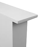 Praktischer Wandorganizer mit Schlüsselbrett und 2 Holztaschen, 6 Metallhaken, Holz Flur Diele Dekoration – Weiß - 3