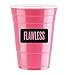 Produktbild Red Celebration Rosa Bechern Flawless Logo 50 x Pink Cups - Beer Pong American Party tassen Original 500 ml - Student & Geburtstag | 16oz Große Plastik Becher Trink Glas Einweg Geschirr