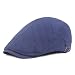 Produktbild Fenverk Herren Schirmmütze Neu Erwachsene Unisex Herren Damen Tweed Flache Kappe Komplett Gefüttert (B Marine)