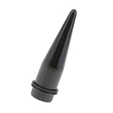 Dilatador Expansor Túnel Cónica Acrílico Negro para Oreja 16mm