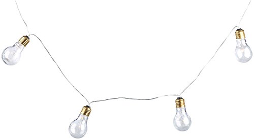 Lunartec Party- & Deko-Lichterkette, 5 LED-Glühbirnen, Batteriebetrieb, 150 cm - 4