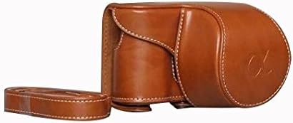 HKYIYO PU Leather Camera Case Cover Bag for Sony Alpha 6300 A6300 16-50 Lens Camera - Brown