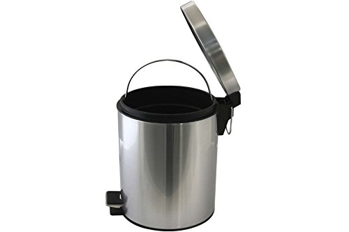 Tret Kosmetikeimer Edelstahl 5 Liter Tretmülleimer Müll Eime - 2