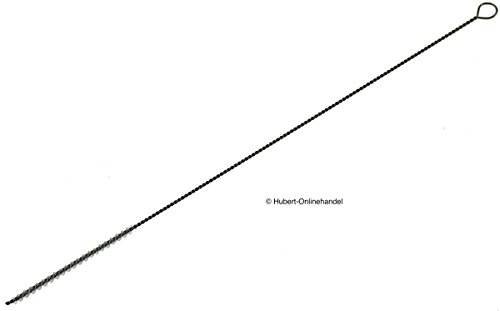 Piebert® Reinigungsbürste für den Milchschlauch und Kaffeevollautomaten, Edelstahl, hochwertige Nylonfasern - handgefertigt