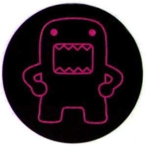 Hot Properties Domo-Kun Pink Outline Button DB4289