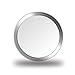 Produktbild 2x CellBee® iPhone iPad Home Button Touch ID Sticker Aufkleber Weiß mit Silber Ring 2.0 - Erhöhung bei iPhone 6 6s 7 8 Plus iPad Air Mini Panzerglas
