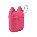 Produktbild Wawer Cartoon Bulldog Kopfhörer Silikon Hülle Tasche für Apple Airpods Neu (Rosa)