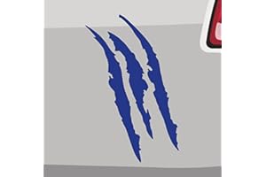 GENERISCH Kratzer Aufkleber -6 Größen 21 Farben- Bestie Krallen Delle Sticker JDM FUN Auto