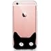 Produktbild Homikon TPU Silikon Hülle Handyhülle Durchsichtig Kirstall Clear Weiche Ultra Slim Schutzhülle Stoßdämpfend Soft Case Cover Schutz Tasche Etui für iPhone SE/5S/5 - Schwarze Katze