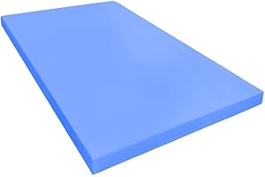 HOGAR24 ES - Plancha de Espuma Poliuretano Multiusos - Medida: 50 x 100 x 6 cm de Grosor - Dureza Firme - Densidad 25 KG/m3
