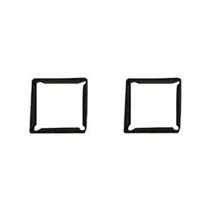 Generic 2PCS Silicone Protective Cover Dustproof Side Shell for FPV Flat Patch Antenna Black