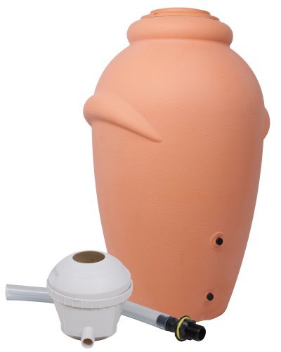 Regenwassertonne Wasserbehälter Amphore Terracotta 360L mit Füllautomat