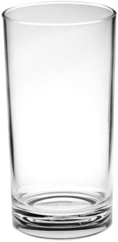 Epicurean Europe Limited 15.5 x 7.5 cm Acrylic SAN Highball Heavy Base Tumblers, Clear