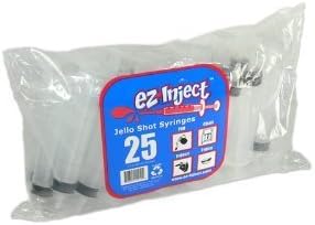 25 Pack EZ-InjectTM Jello Shot Syringes (Medium 1.5oz) by EZ-Inject