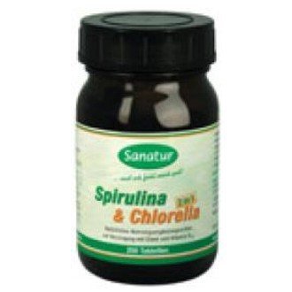 Sanatur Spirulina + Chlorella Tablets 250 Pieces