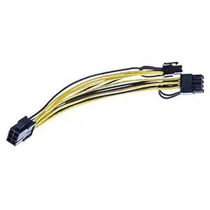 BIGLIST 6pin PCI Express to 2X PCIe 8pin Motherboard Graphics Power Extension Cable Wire Lead