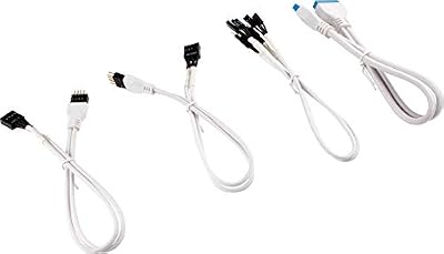 Corsair Kit d'extension gainé pour panneau avant CORSAIR Premium 30 cm, blanc