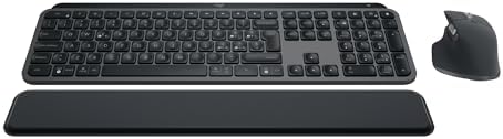Logitech MX Keys S Combo Tastiera e Mouse Wireless con Palm Rest,ITA QWERTY
