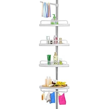 Badregal ohne Bohren Teleskopregal Badezimmer Schrank Waschmaschine