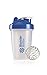 Produktbild BlenderBottle Classic Shaker / Eiweiß Shaker / Diät Shaker / Protein Shaker mit Blenderball -  Blau transparent 590ml Fassungsvermögen, skaliert bis 400 ml