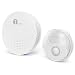 Produktbild 1byone Türklingel, Runden Wasserdicht Funkklingel Set,Wireless Doorbell,150m Reichweite, 1 Empfänger und 1 Wetterfester Sender / Klingelknopf, in Weiß