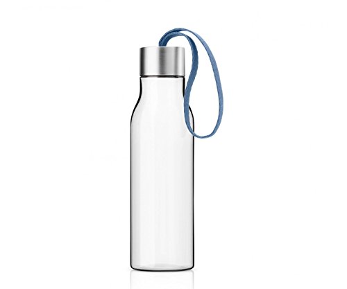 Eva Solo 503020 Trinkflasche, Mit Trageschlaufe, 0,5 Liter, Moonlight Blue, Transparent/Blau
