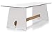 Produktbild Conmoto Tension - Tisch 220 x 90 x 73 cm HPL weiss - Kanten schwarz - Traverse aus Teak - Outdoortisch