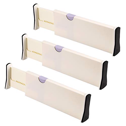 Buy BTSKY Pack of 3 Adjustable Expandable Dresser Drawer Dividers with