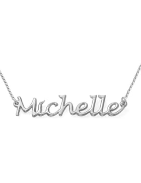 925er Silber doppelstarke Namenskette in Handschrift- Personalisiert mit Ihrem eigenen Namen!