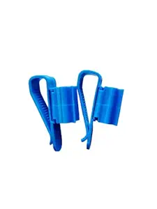 SN Aquatic - Multi-Functional Hose Holder Blue Colour Plastic Adjustable Fish Tank Aquarium Filtration Bucket Mounting Clip (Pack of 2)