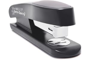 Rapesco 1482 ECO Sting Ray Grapadora y 1000 x Grapas 24/6 mm, Capacidad de 20 Hojas, Protección Antibacteriana, Negro