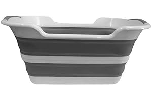 AMIKO SUMINISTROS INTEGRALES S.L. CUBO PLEGABLE MULTIUSOS RECTANGULAR GRIS 27L