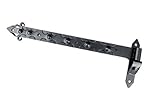 Breite des Ladenbandes 50 mm Ladenband, Türbänder, Torband, 1200 mm x 50 mm x 5 mm mit 18 mm Kloben, schwarz